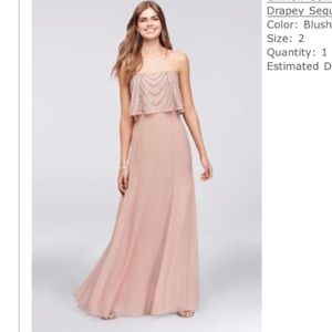 Blush formal maxi dress
